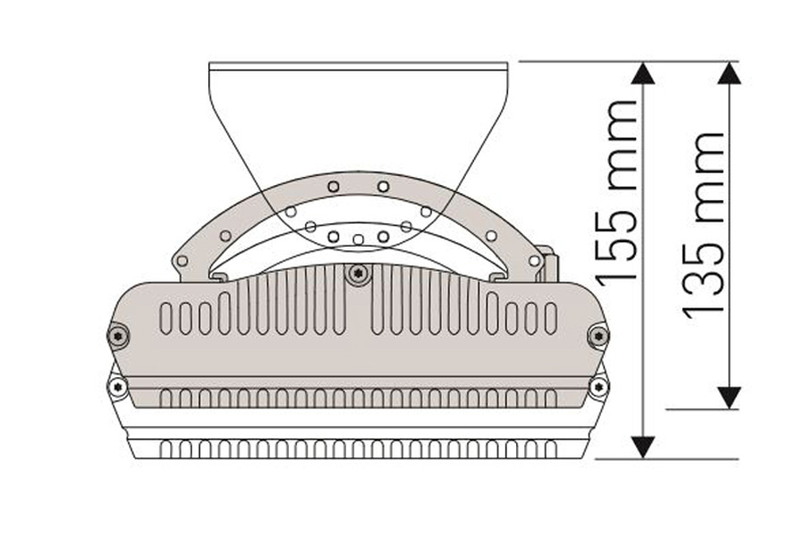 Dimensiones del calefactor para exteriores CasaFan 9824
